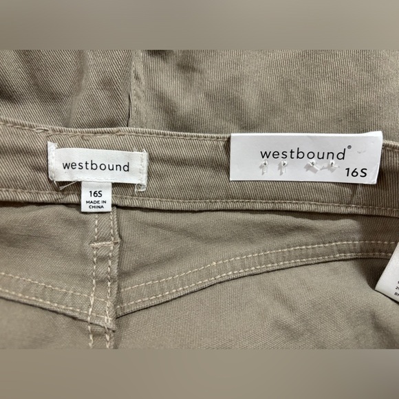 NWT Westbound Khaki Tan The Bootcut Mid Rise Stretch Jeans 16 Short - Picture 7 of 8